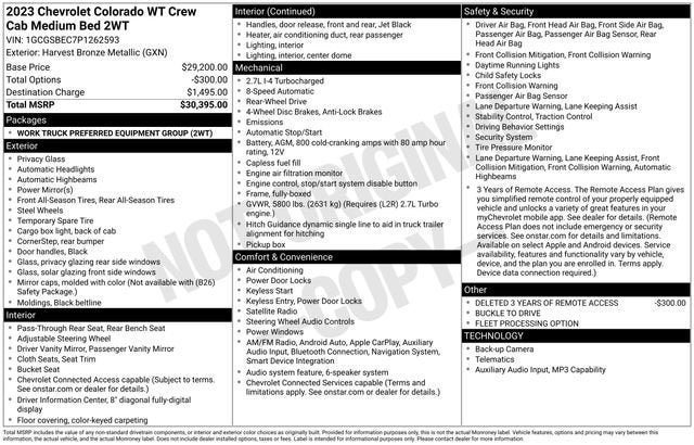 2023 Chevrolet Colorado WT