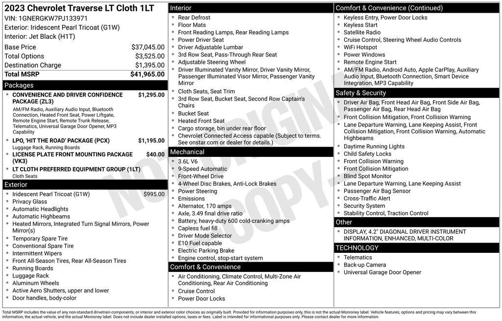 2023 Chevrolet Traverse LT Cloth