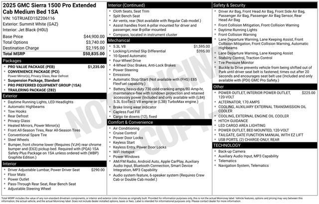 2025 GMC Sierra 1500 Pro