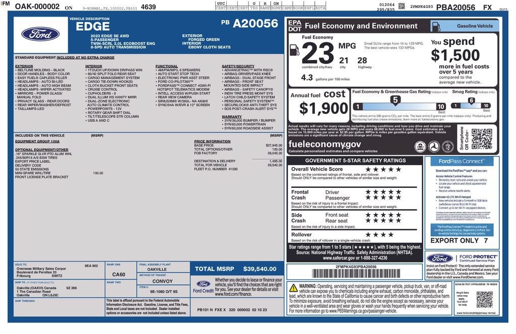 2023 Ford Edge SE