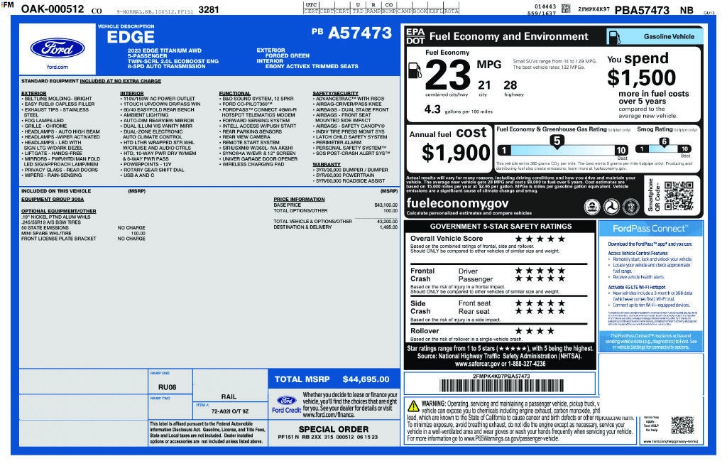 2023 Ford Edge Titanium