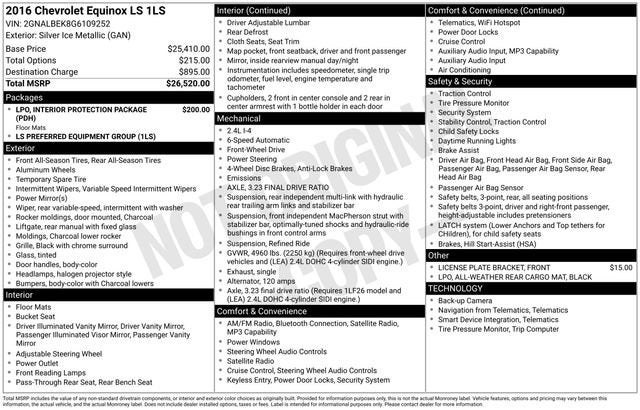 2016 Chevrolet Equinox LS