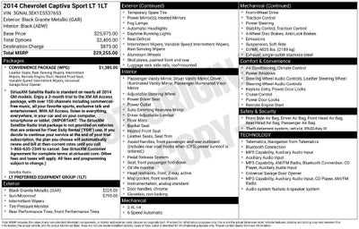 2014 Chevrolet Captiva LT