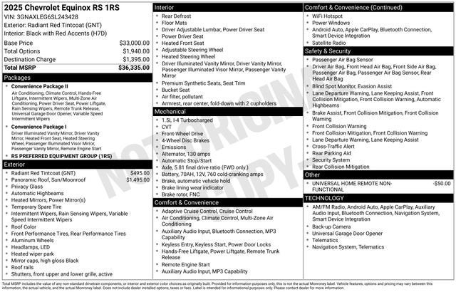 2025 Chevrolet Equinox RS