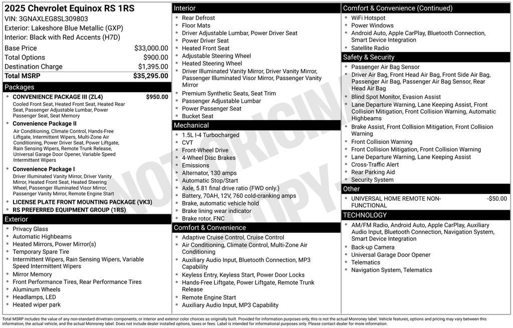 2025 Chevrolet Equinox RS