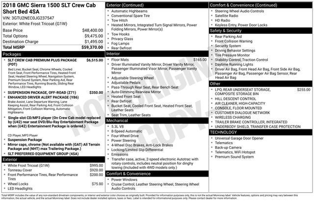 2018 GMC Sierra 1500 SLT