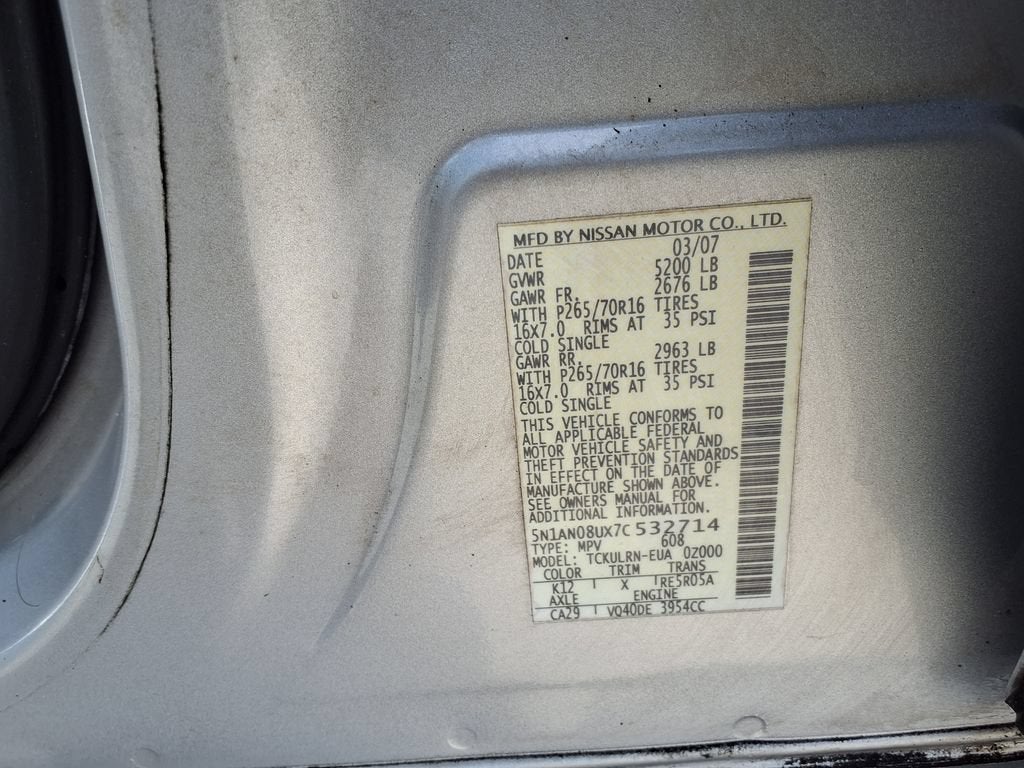 2007 Nissan Xterra S
