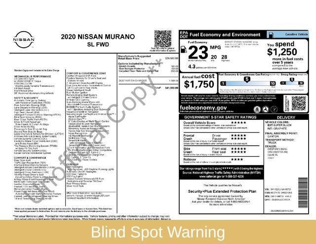 2020 Nissan Murano SL
