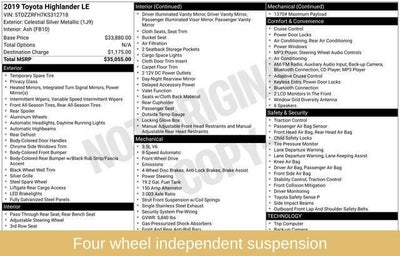 2019 Toyota Highlander LE