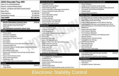 2025 Chevrolet Trax 2RS