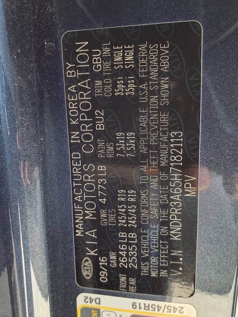 2017 Kia Sportage SX Turbo