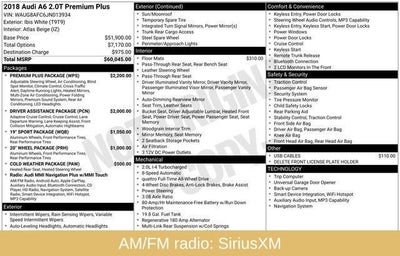 2018 Audi A6 Premium Plus