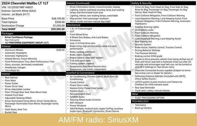 2024 Chevrolet Malibu 1LT