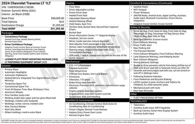 2024 Chevrolet Traverse LT