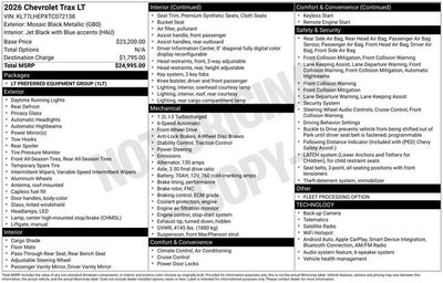 2026 Chevrolet Trax LT