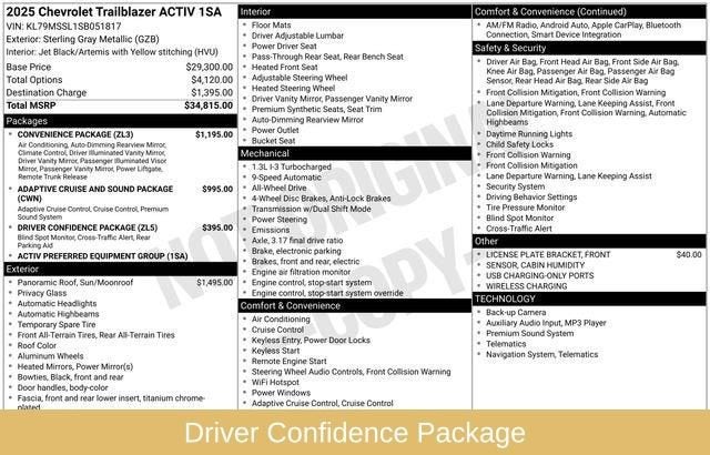 2025 Chevrolet Trailblazer ACTIV