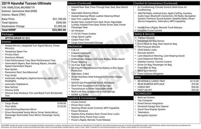 2019 Hyundai Tucson Ultimate