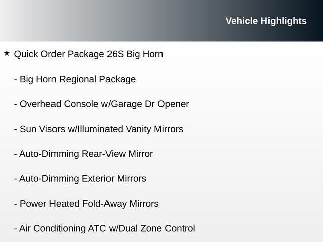 2017 RAM 1500 Big Horn