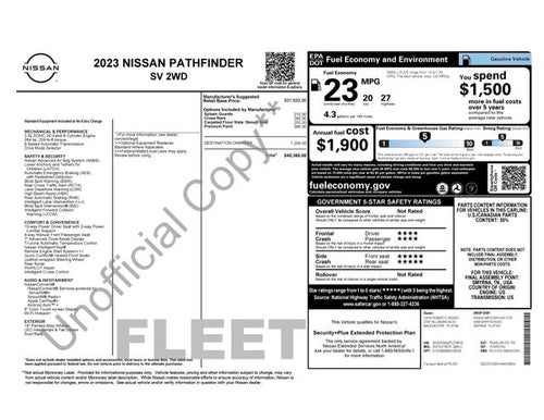 2023 Nissan Pathfinder SV