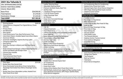 2021 Kia Telluride S