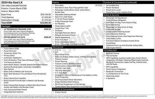 2024 Kia Soul LX