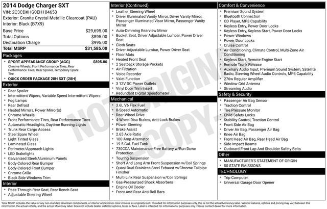 2014 Dodge Charger SXT