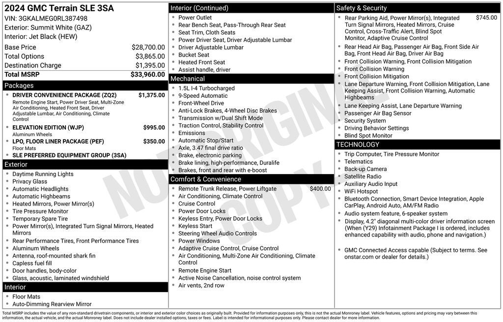 2024 GMC Terrain SLE