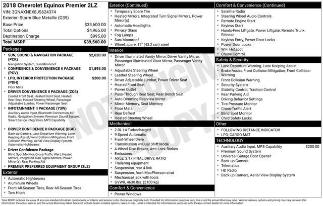 2018 Chevrolet Equinox Premier