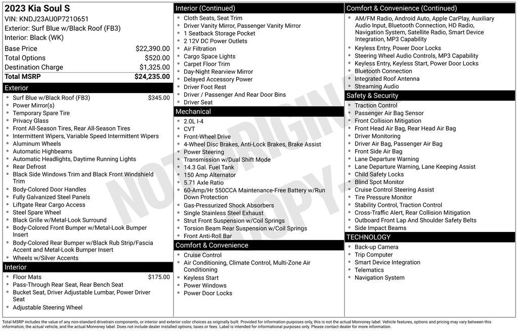 2023 Kia Soul S