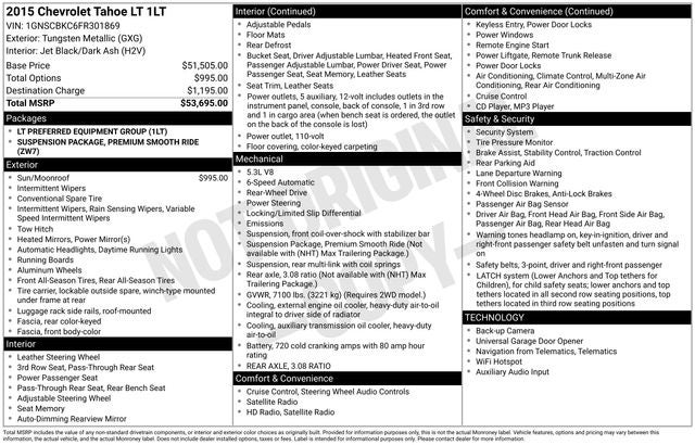 2015 Chevrolet Tahoe LT