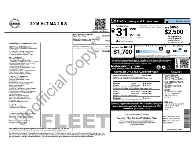2015 Nissan Altima 2.5 S