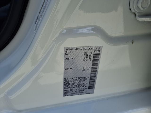 2025 Nissan Altima 2.5 SV