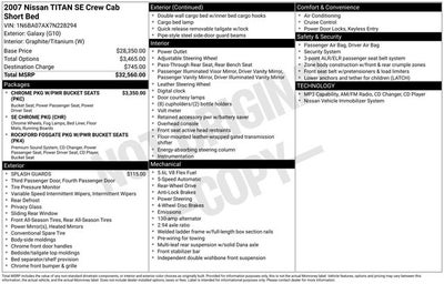 2007 Nissan Titan SE