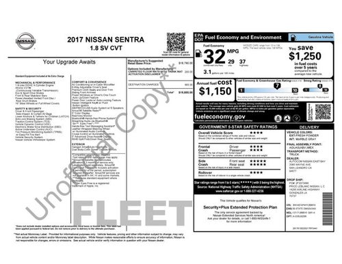 2017 Nissan Sentra SV