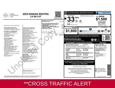 2025 Nissan Sentra SR
