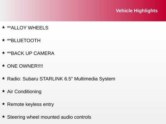 2022 Subaru Impreza Base