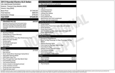 2013 Hyundai Elantra GLS