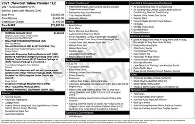 2021 Chevrolet Tahoe Premier
