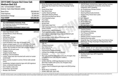 2019 GMC Canyon 2WD SLE