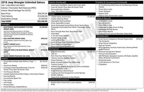2018 Jeep Wrangler Unlimited Sahara