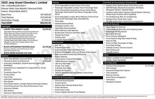 2025 Jeep Grand Cherokee L Limited