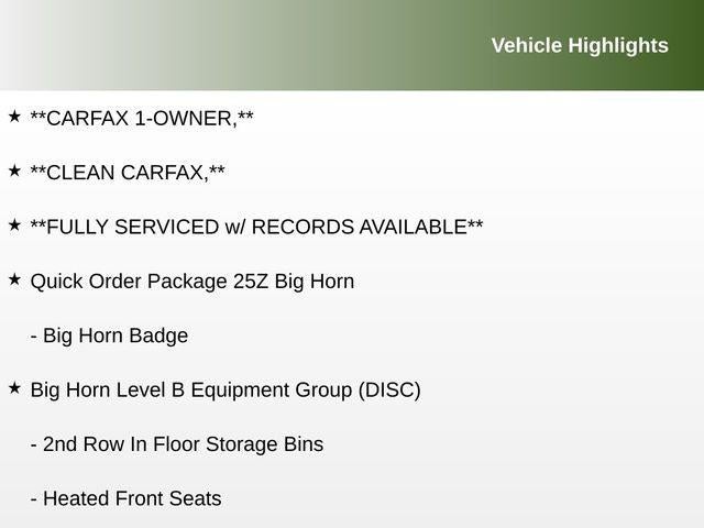 2022 RAM 1500 Big Horn Crew Cab 4x4 5'7' Box