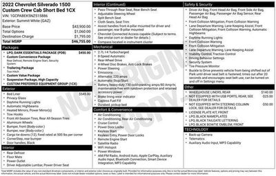 2022 Chevrolet Silverado 1500 2WD Crew Cab Short Bed Custom