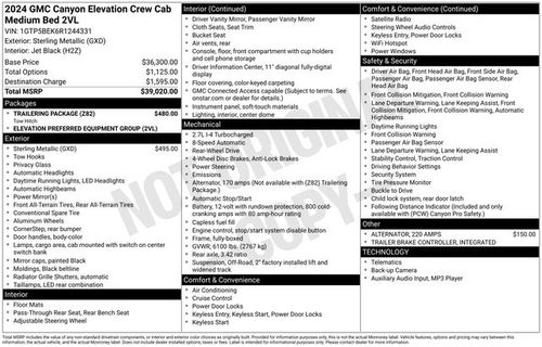 2024 GMC Canyon 2WD Elevation