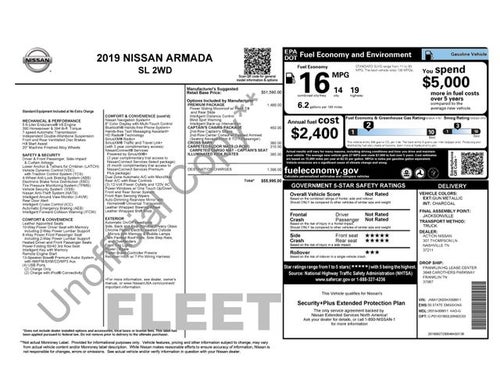 2019 Nissan Armada SL