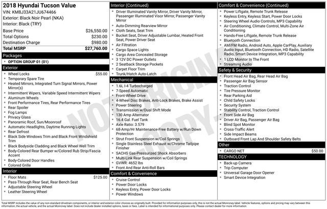 2018 Hyundai Tucson Value