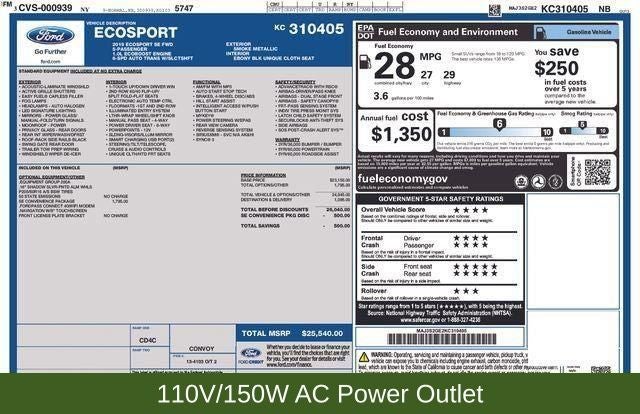 2019 Ford EcoSport SE