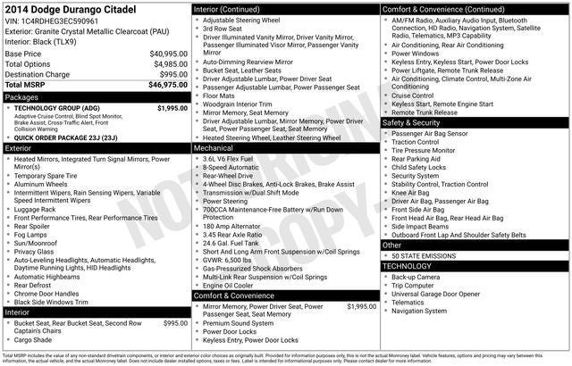 2014 Dodge Durango Citadel