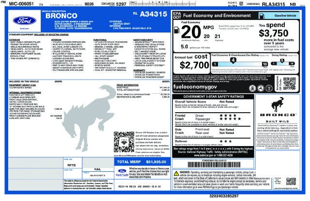 2024 Ford Bronco Outer Banks
