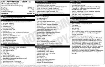 2019 Chevrolet Cruze LT